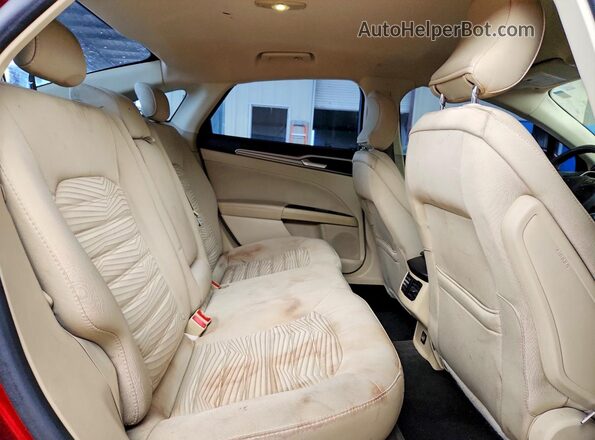 3FA6P0HD7GR275412 2016 FORD FUSION Red Vista interior trasera