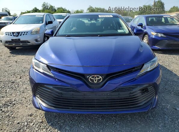 JTNB11HK0J3011187 2018 TOYOTA CAMRY Синий Вид сзади