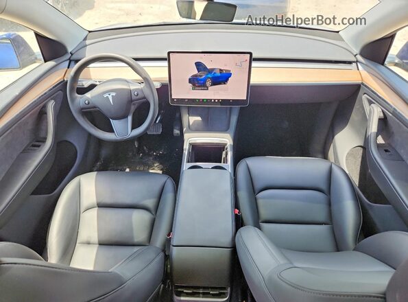 7SAYGDEE6PA148160 2023 TESLA MODEL Blue Vista del cuadro de instrumentos