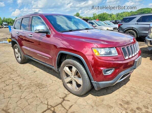 1C4RJFBG7GC376947 2016 JEEP GRAND Бордовый Вид спереди
