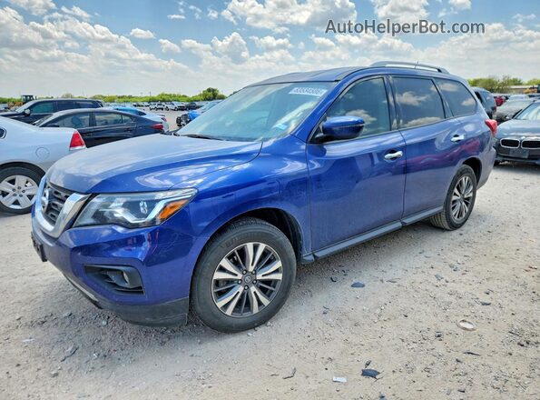5N1DR2MM4JC649103 2018 NISSAN PATHFINDER Blue Rear left