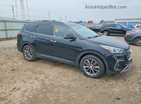 KM8SNDHF4JU279503 2018 HYUNDAI SANTA FE Black წინა ხედი