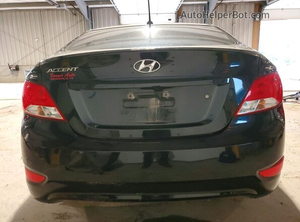 KMHCT4AE4GU977162 2016 HYUNDAI ACCENT Black წინა სალონის ხედი