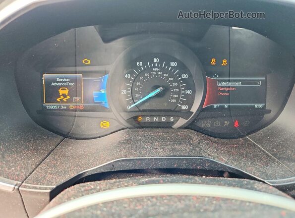 2FMPK3K93HBB59834 2017 FORD EDGE Silver Vista de los asientos traseros