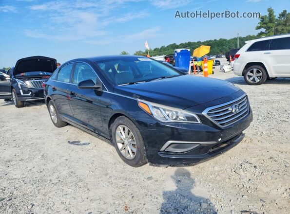 5NPE24AF9HH567042 2017 HYUNDAI SONATA Black Դիմացի տեսք