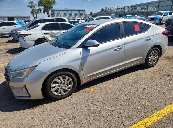 5NPD74LF9KH482297 2019 HYUNDAI ELANTRA Silver უკანა მარცხენა