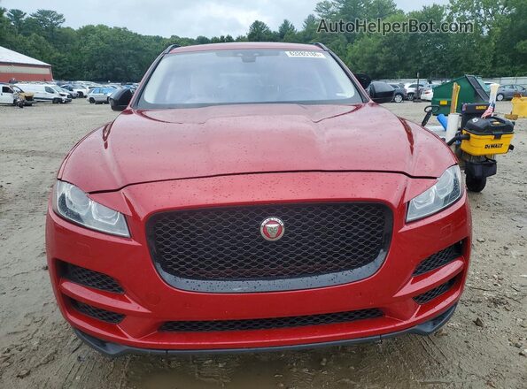 SADCJ2BN1HA097606 2017 JAGUAR F-PACE Красный Вид сзади