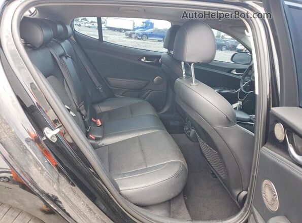 KNAE25LA4J6012228 2018 KIA STINGER Black უკანა სალონის ხედი