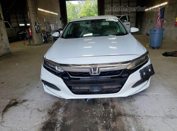 1HGCV1F17KA030535 2019 HONDA ACCORD White Вид ззаду