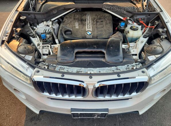 5UXKS4C55G0N15053 2016 BMW X5 White VIN კოდის სტიკერის ხედი