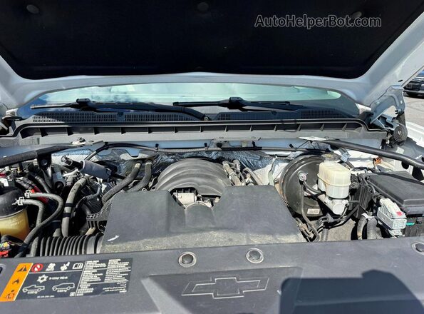 1GCVKPEHXHZ301809 2017 CHEVROLET SILVERADO White Engine compartment view