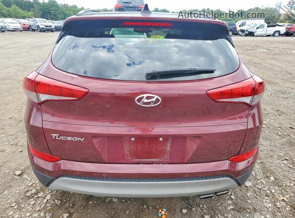 KM8J33A26JU632441 2018 HYUNDAI TUCSON Burgundy წინა სალონის ხედი