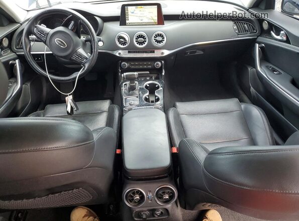 KNAE25LA4J6012228 2018 KIA STINGER Black ხელსაწყოთა პანელის ხედი