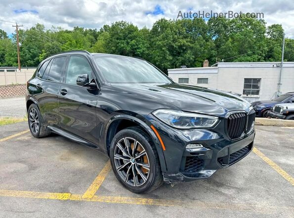 5UXJU2C58KLN67195 2019 BMW X5 Black Front view