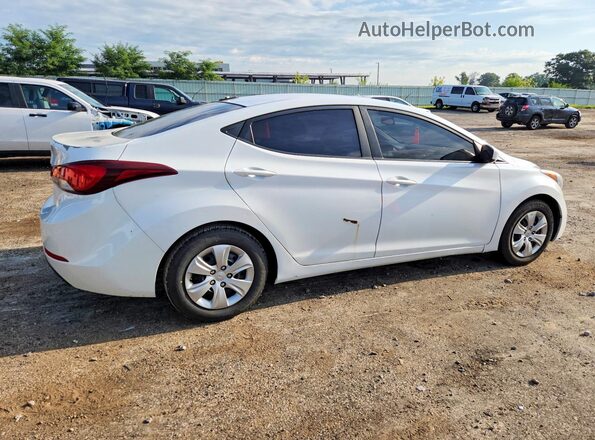5NPDH4AE3GH739291 2016 HYUNDAI ELANTRA White Przód prawy
