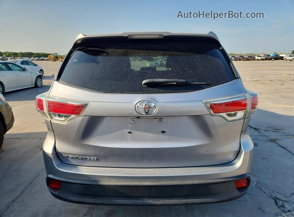5TDZARFH9GS023158 2016 TOYOTA HIGHLANDER Silver Սալոնի դիմացի տեսք
