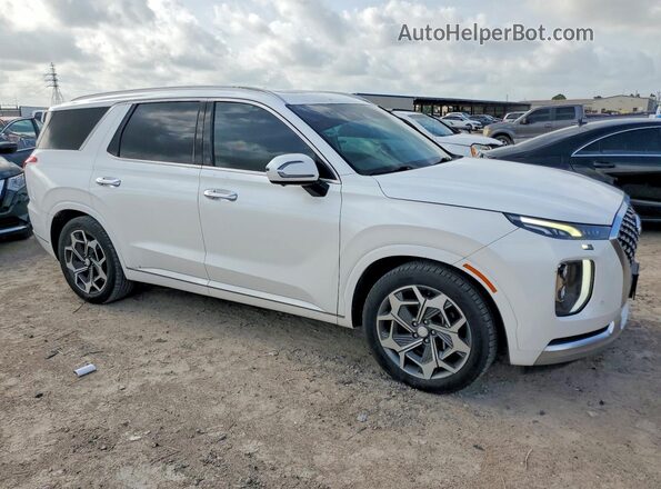 KM8R74HE7MU267429 2021 HYUNDAI PALISADE Белый Вид спереди