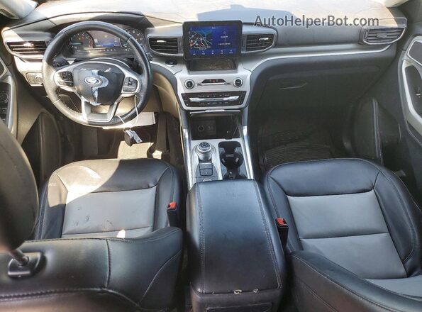 1FMSK8DHXNGB02837 2022 FORD EXPLORER Gray Вид щитка приладів