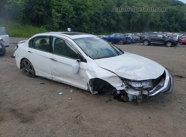 1HGCR3F96GA004974 2016 HONDA ACCORD Белый Вид спереди
