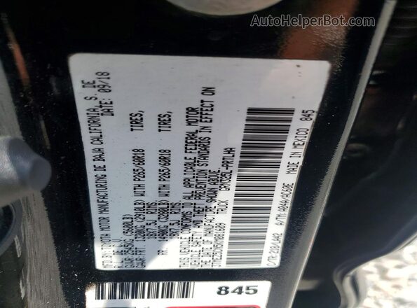3TMEZ5CN5KM081609 2019 TOYOTA TACOMA Black Widok naklejki z numerem VIN