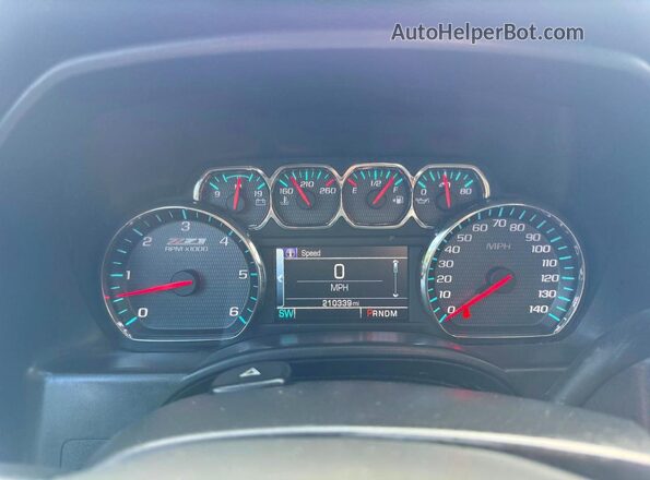 1GCVKREC9GZ249992 2016 CHEVROLET SILVERADO White Սարքավորումների վահանակի տեսք