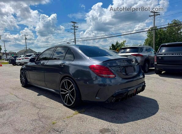 55SWF6EB5HU185633 2017 MERCEDES-BENZ C Black Tył prawy