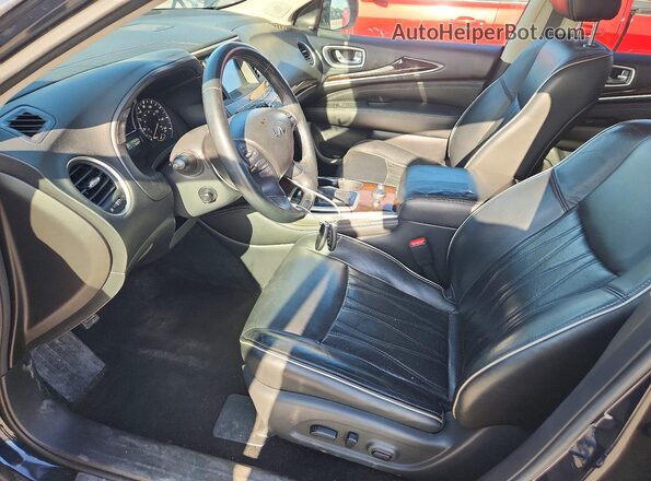 5N1DL0MM8HC504923 2017 INFINITI QX60 Blue Առջևի վահանակի տեսք