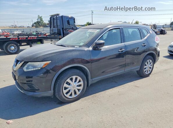 KNMAT2MV3GP627628 2016 NISSAN ROGUE Черный Задняя левая четверть
