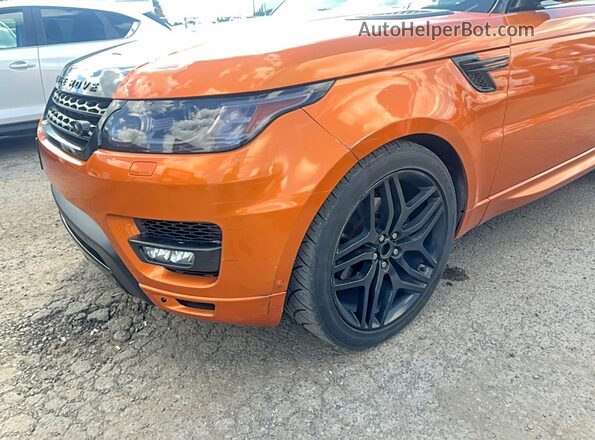 SALWR2KF3GA121731 2016 LAND ROVER RANGE Orange Engine compartment view