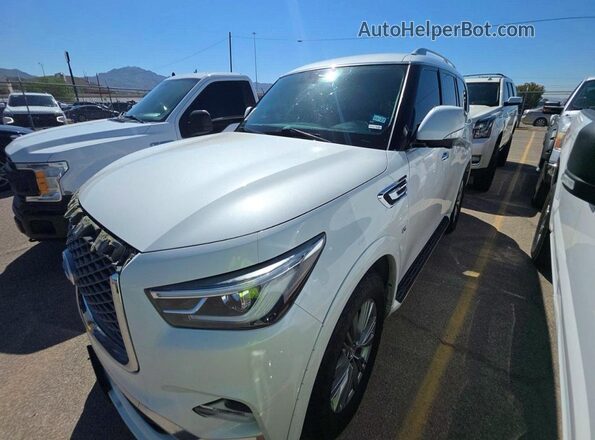 JN8AZ2NF2J9665101 2018 INFINITI QX80 Белый Задняя правая четверть