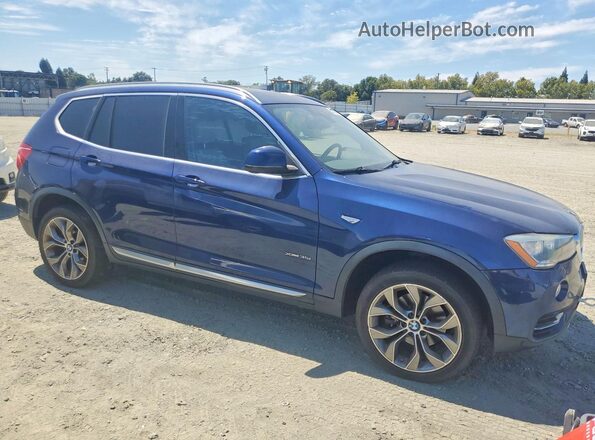 5UXWX7C5XG0R18482 2016 BMW X3 Blue Դիմացի տեսք