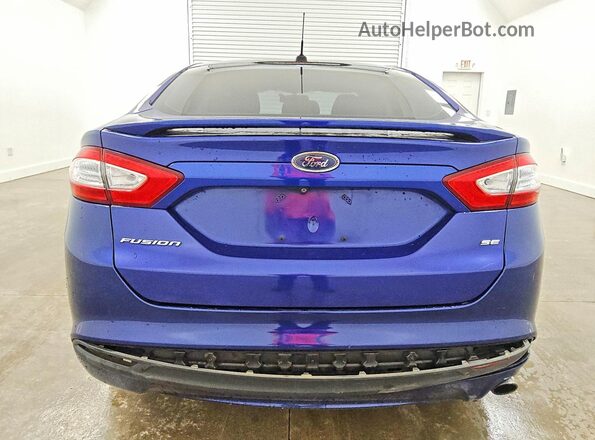 3FA6P0H70GR260664 2016 FORD FUSION Blue Widok wnętrza z przodu