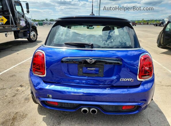WMWXR5C05L2L85607 2020 MINI COOPER Blue Vista interior delantera