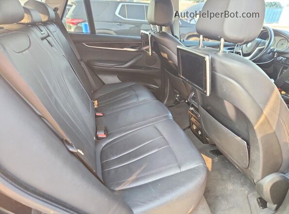 5UXKR2C58G0U17201 2016 BMW X5 Black Vista del compartimento del motor