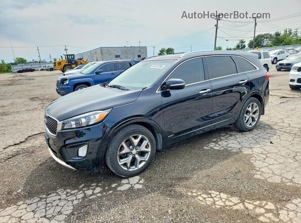 5XYPKDA57JG406511 2018 KIA SORENTO Черный Задняя левая четверть