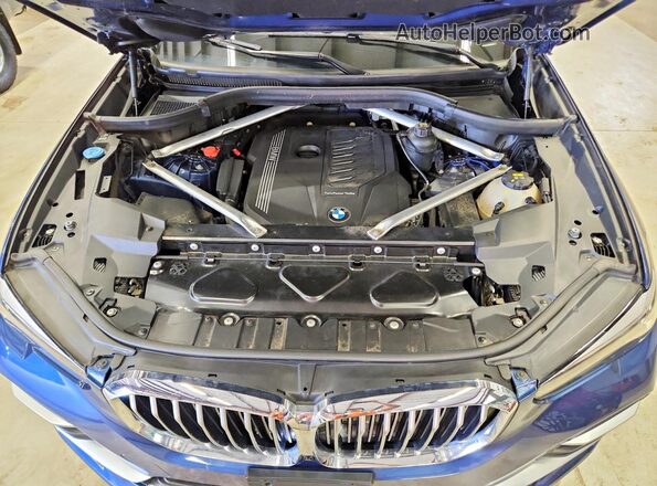 5UXCR6C52KLK87662 2019 BMW X5 Blue VIN კოდის სტიკერის ხედი