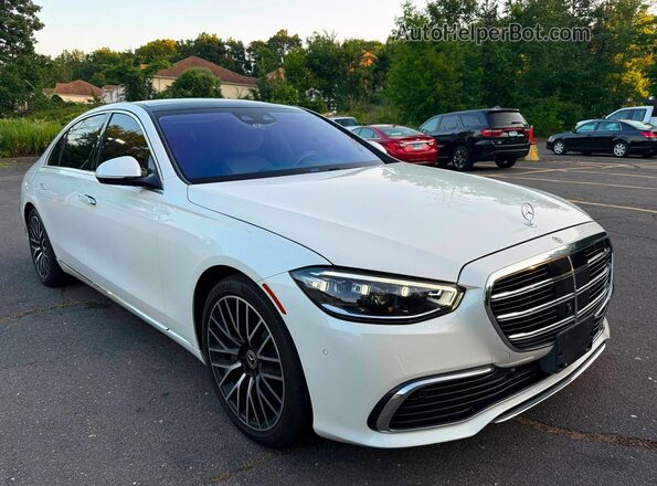 W1K6G7GB6MA045696 2021 MERCEDES-BENZ S Белый Вид спереди