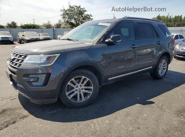 1FM5K7DH2HGB15156 2017 FORD EXPLORER Серый Задняя левая четверть