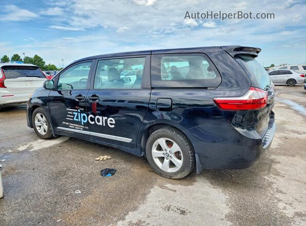 5TDZZ3DC3JS956896 2018 TOYOTA SIENNA Черный Задняя правая четверть
