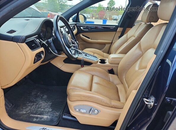 WP1AG2A59HLB55323 2017 PORSCHE MACAN Blue Առջևի վահանակի տեսք