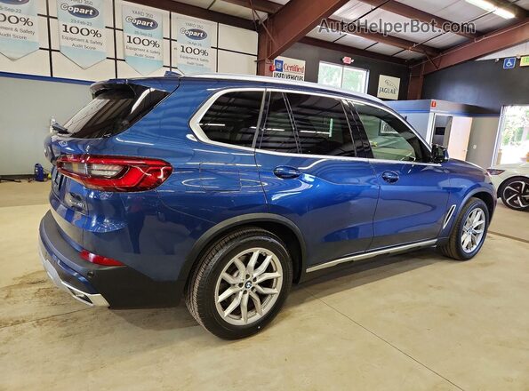 5UXCR6C52KLK87662 2019 BMW X5 Blue წინა მარჯვენა