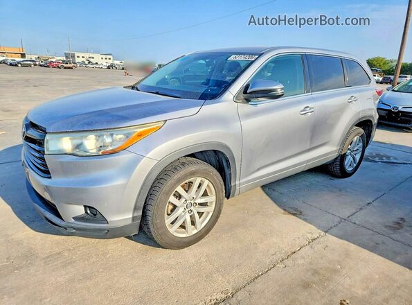 5TDZARFH9GS023158 2016 TOYOTA HIGHLANDER Silver Հետևի ձախ