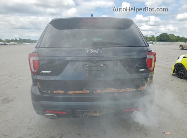 1FM5K8GT0GGB20568 2016 FORD EXPLORER Черный Вид салона спереди