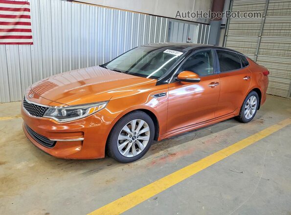 5XXGU4L39GG040280 2016 KIA OPTIMA Оранжевый Задняя левая четверть