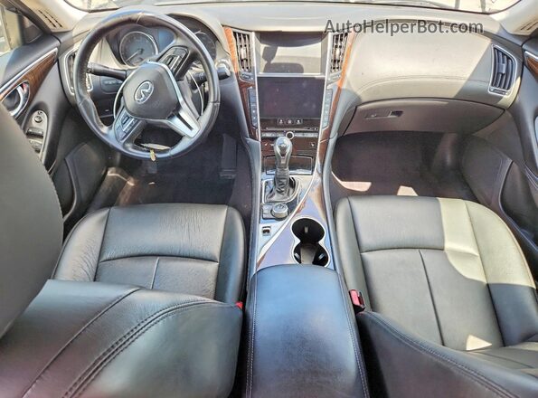 JN1EV7AR0JM441170 2018 INFINITI Q50 Gray ხელსაწყოთა პანელის ხედი