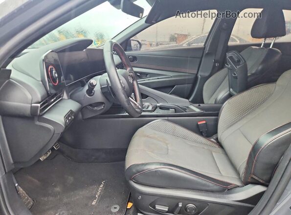 KMHLR4AF5PU581989 2023 HYUNDAI ELANTRA Charcoal წინა პანელის ხედი