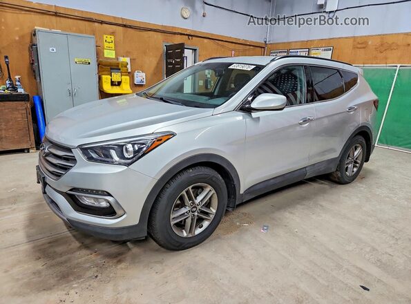 5XYZUDLB8HG490788 2017 HYUNDAI SANTA FE Серебряный Задняя левая четверть