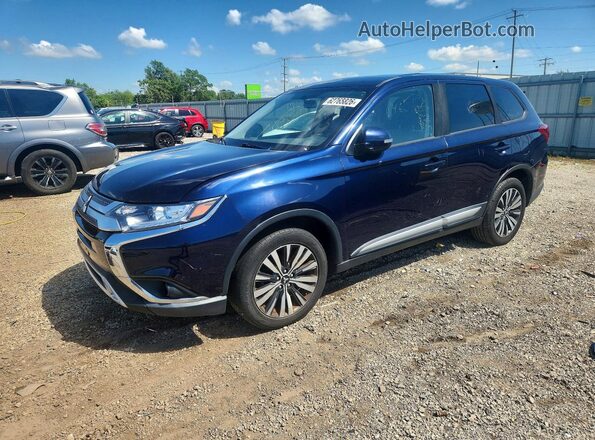 JA4AZ3A3XKZ044004 2019 MITSUBISHI OUTLANDER Blue უკანა მარცხენა