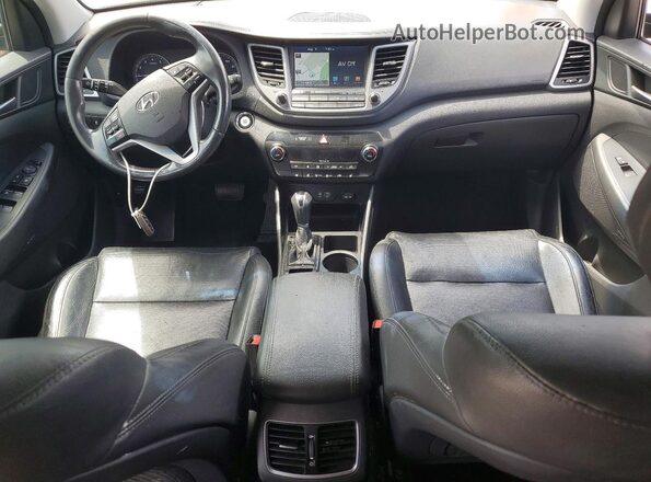 KM8J3CA20JU680209 2018 HYUNDAI TUCSON Black Вид щитка приладів