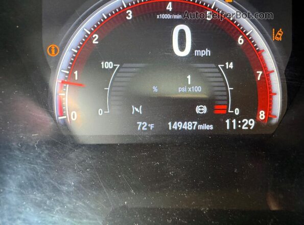 2HGFC1E55LH700576 2020 HONDA CIVIC Black Instrument cluster view